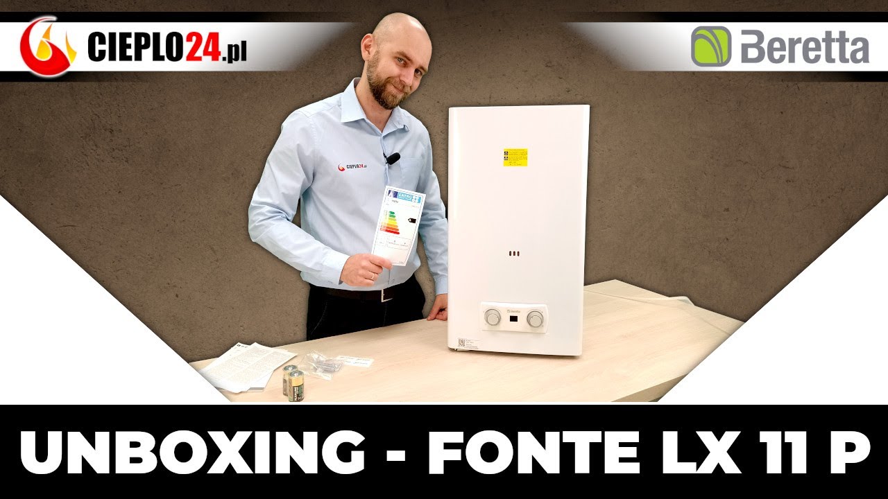 Piecyk łazienkowy Beretta Fonte LX 11 P MTN – rozpakowujemy nowy model, super cena || cieplo24