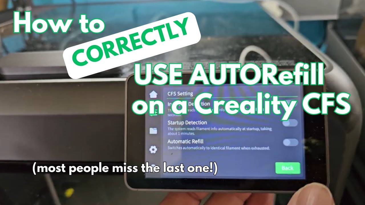 Как использовать автопополнение на #Creality CFS