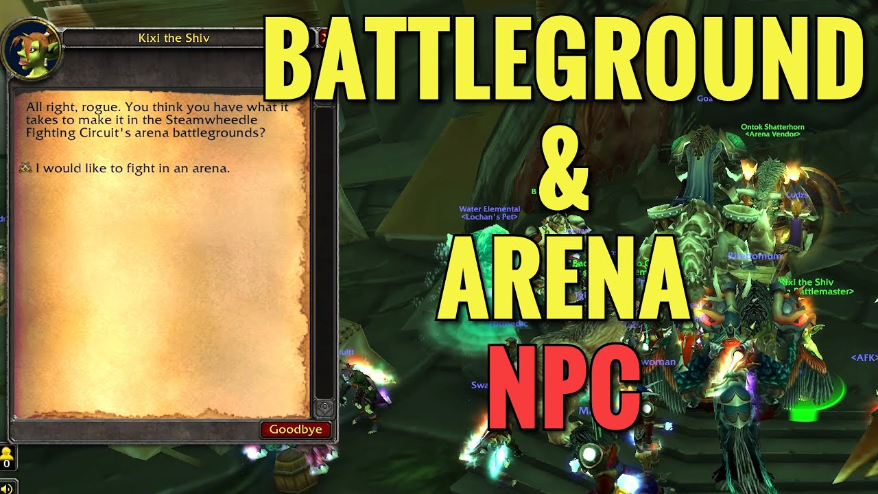 Shattrath Battleground & Arena NPC Location (WoW TBC)