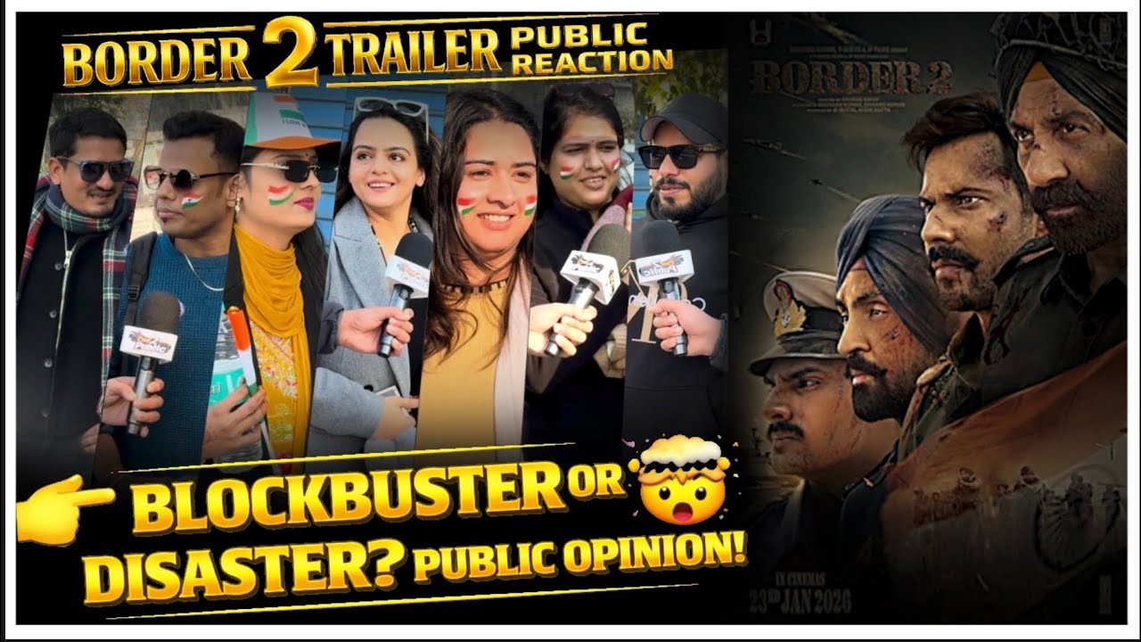 BORDER 2 TRAILER CRAZY PUBLIC REVIEW | SUNNY DEOL RETURNS | MUST WATCH 🎬💥 #border2 #varundhawan 