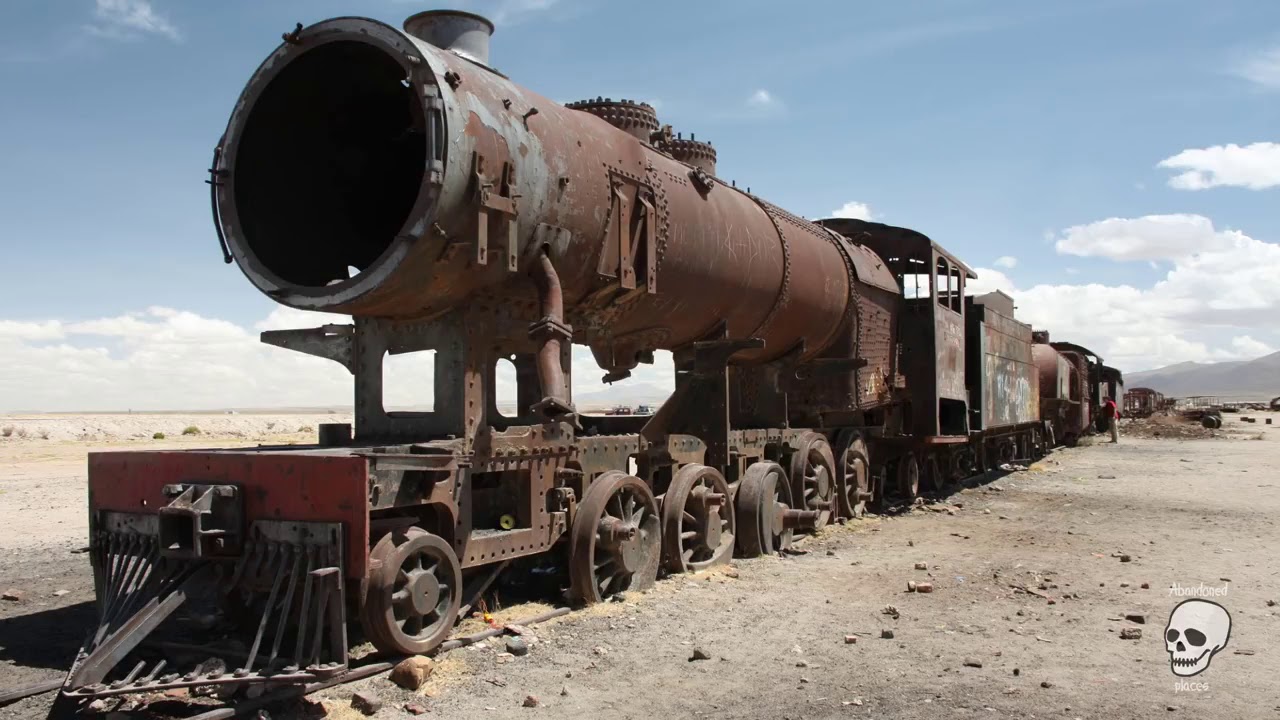 Abandoned trains , old abandoned locomotives, abandoned steam engines in the USA