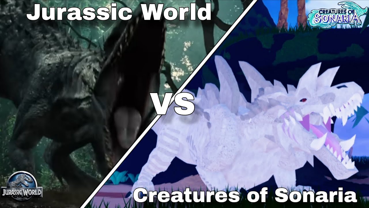 Jurassic world VS Creatures of Sonaria ~Indominus Rex | Creatures of Sonaria