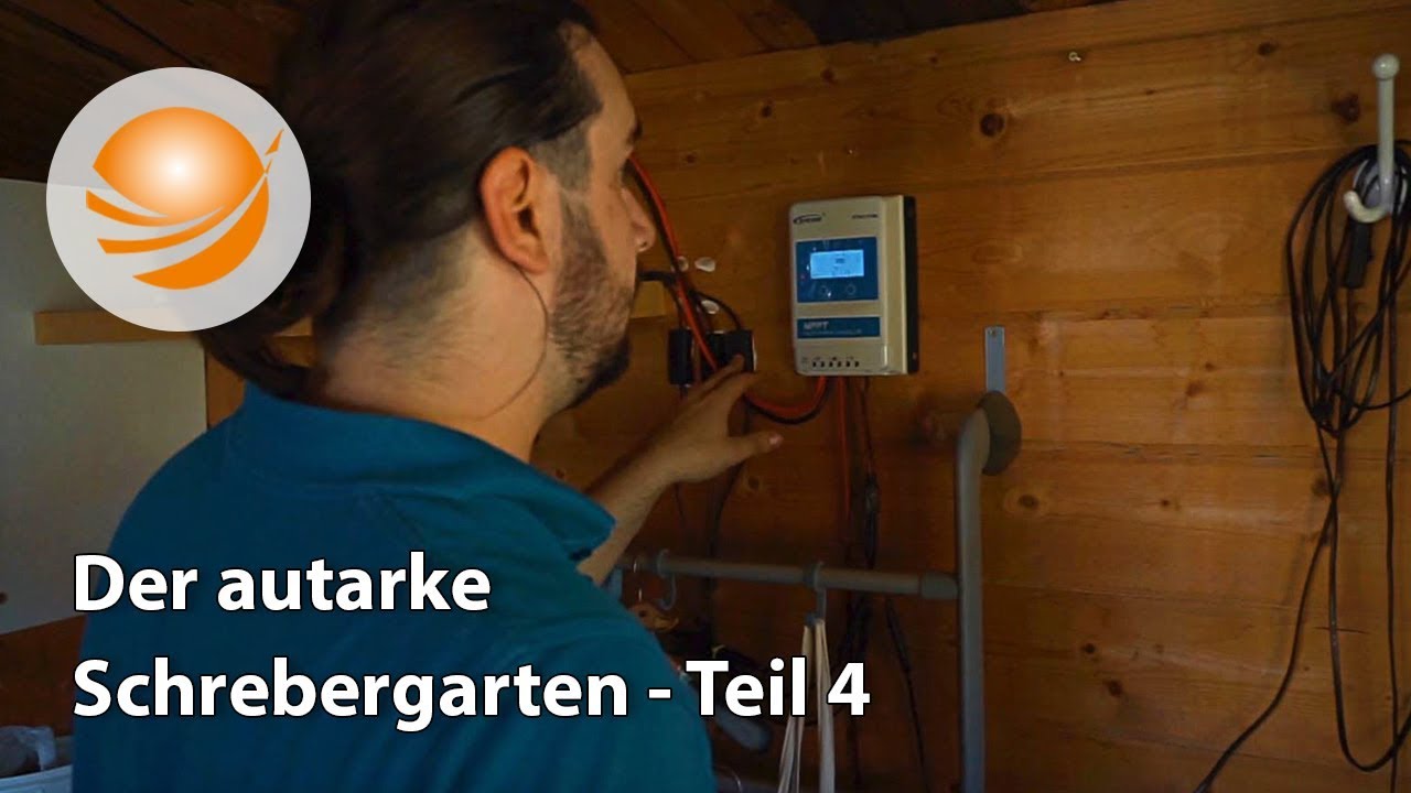 Autarker Schrebergarten Teil 4; PV-Anlage Montage 2