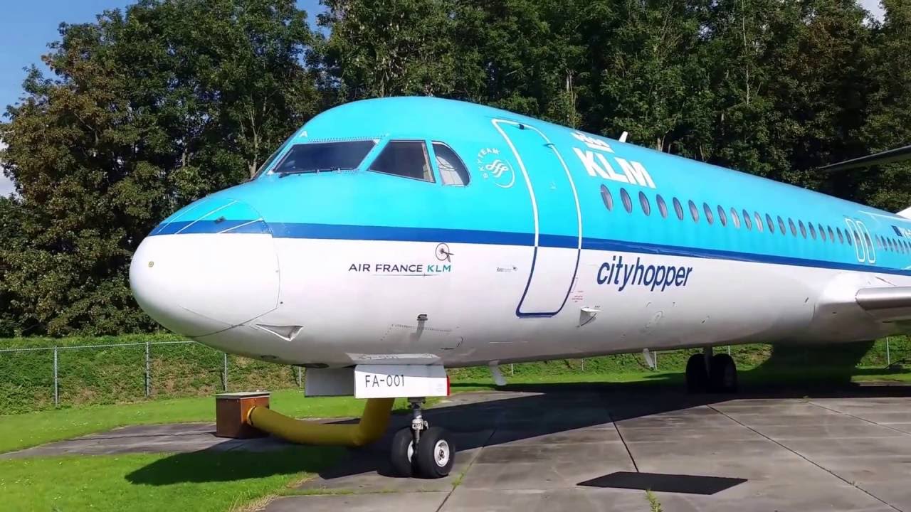 KLM Cityhopper Fokker 100 Walkaround at Aviodrome Lelystad