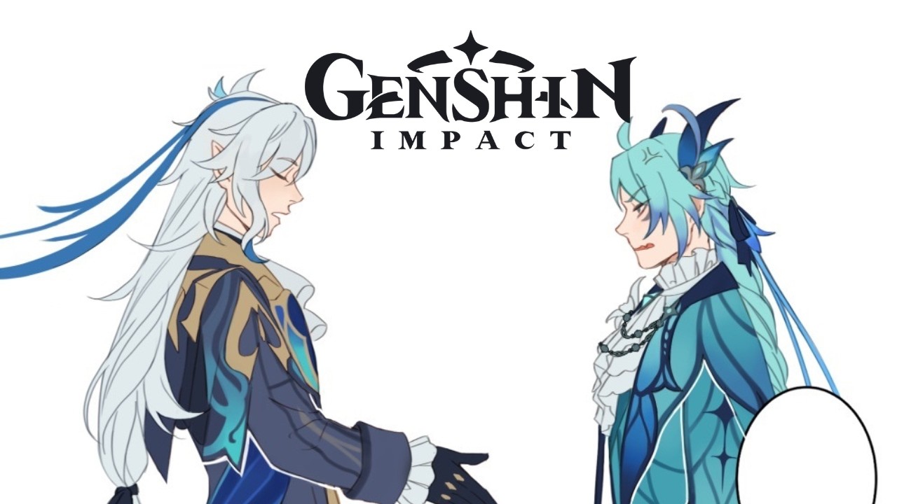 Neuvillette conoce a Venti - Genshin Impact comic (FANDUB)
