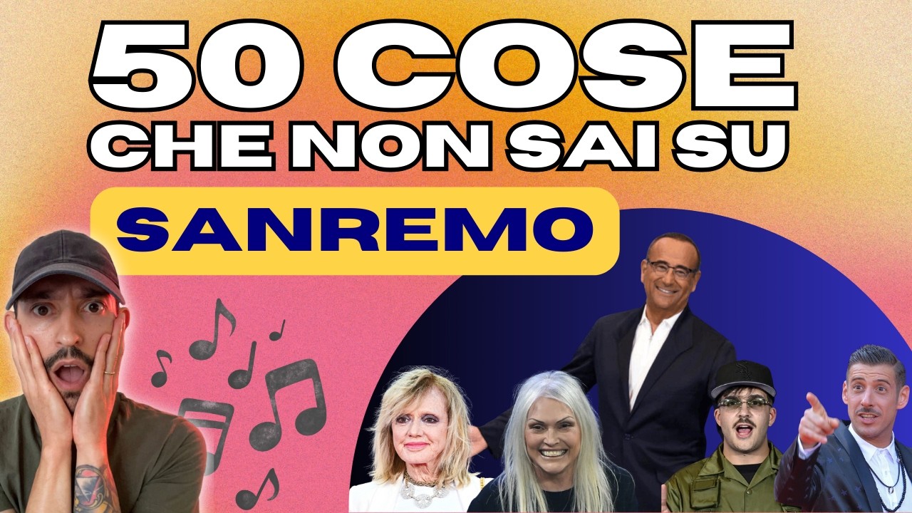 50 cose che NON sai su SANREMO: Il record shock di Geolier #sanremo #sanremo2026 #curiositàmusicali