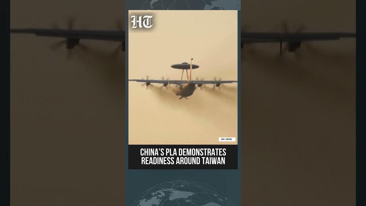 China's PLA Releases Video Showing Combat Readiness During Military Drill Around Taiwan | #shorts