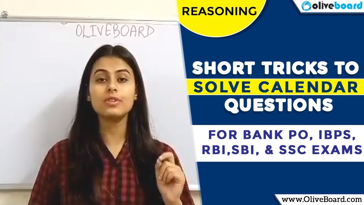 RBI, SBI, IBPS, SSC CGL EXAMS | Short Tricks to Solve Calendar Questions | Reasoning