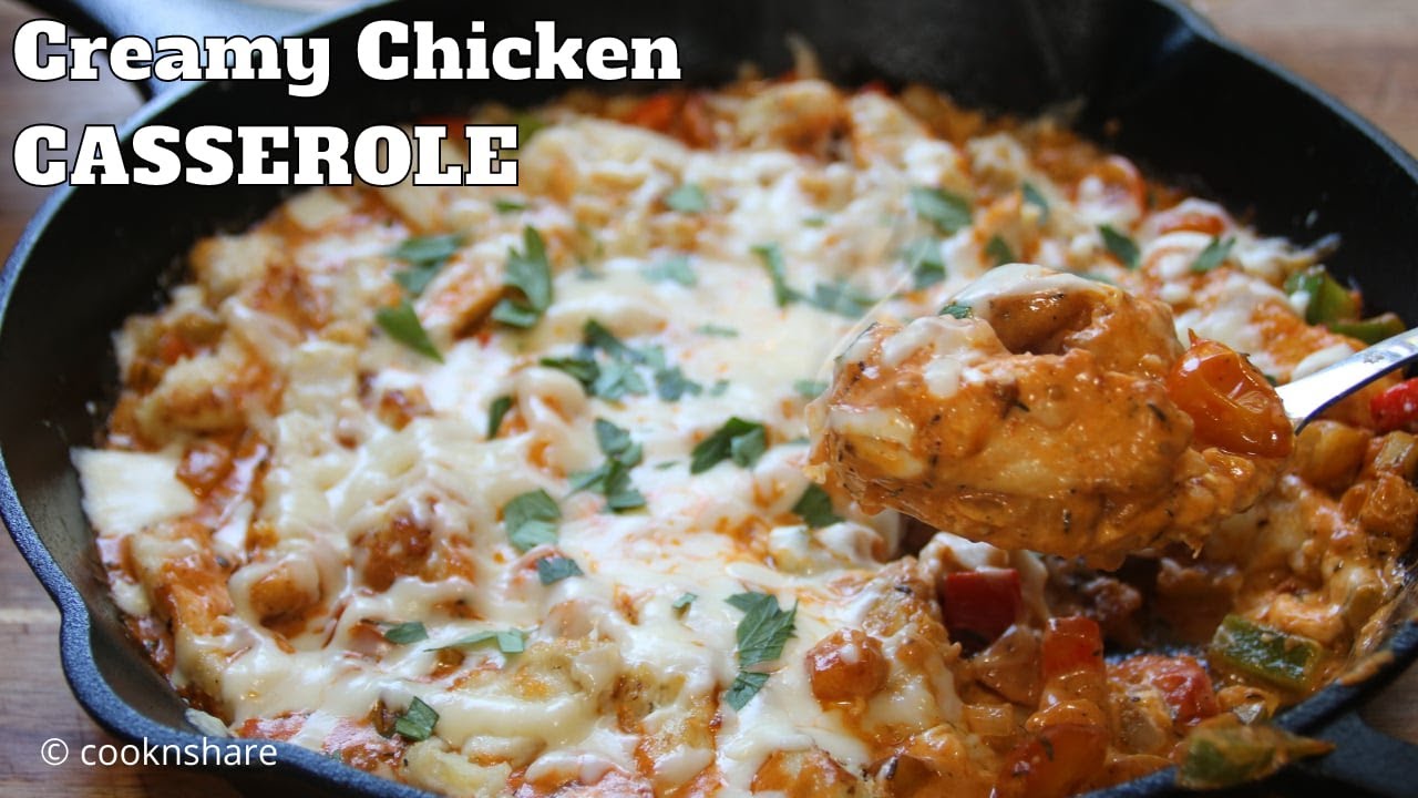 Million Dollar Creamy Cheesy Chicken Casserole - One Pan Delight