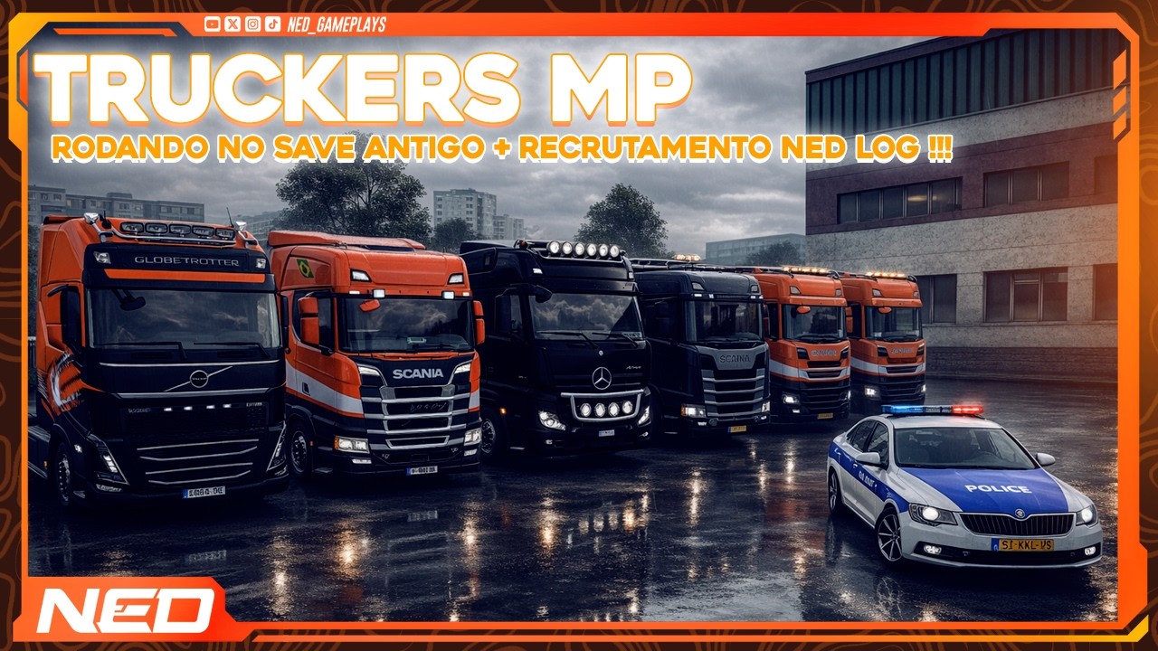 ETS2 TRUCKERSMP - COMBOIO COM OS VIEWERS !! NEDLOG RECRUTANDO!!