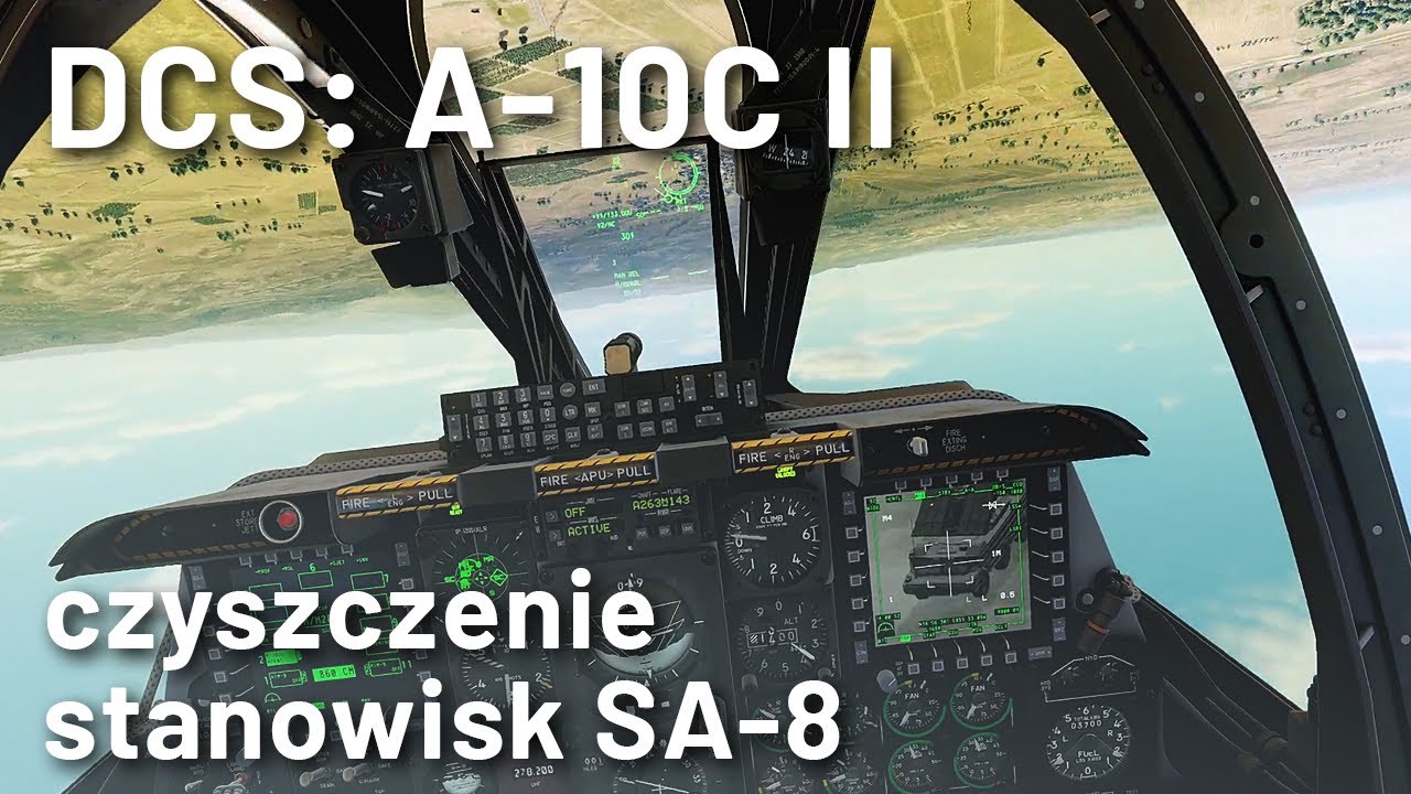 DCS: A-10C II - czyszczenie stanowisk SA-8 (z odstrzeloną owiewką)