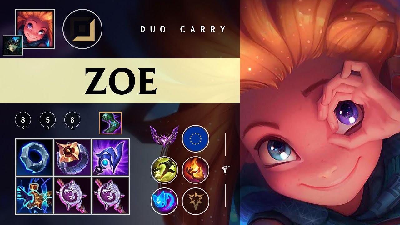 Zoe Carry vs Ezreal - EUW Master Patch 26.02