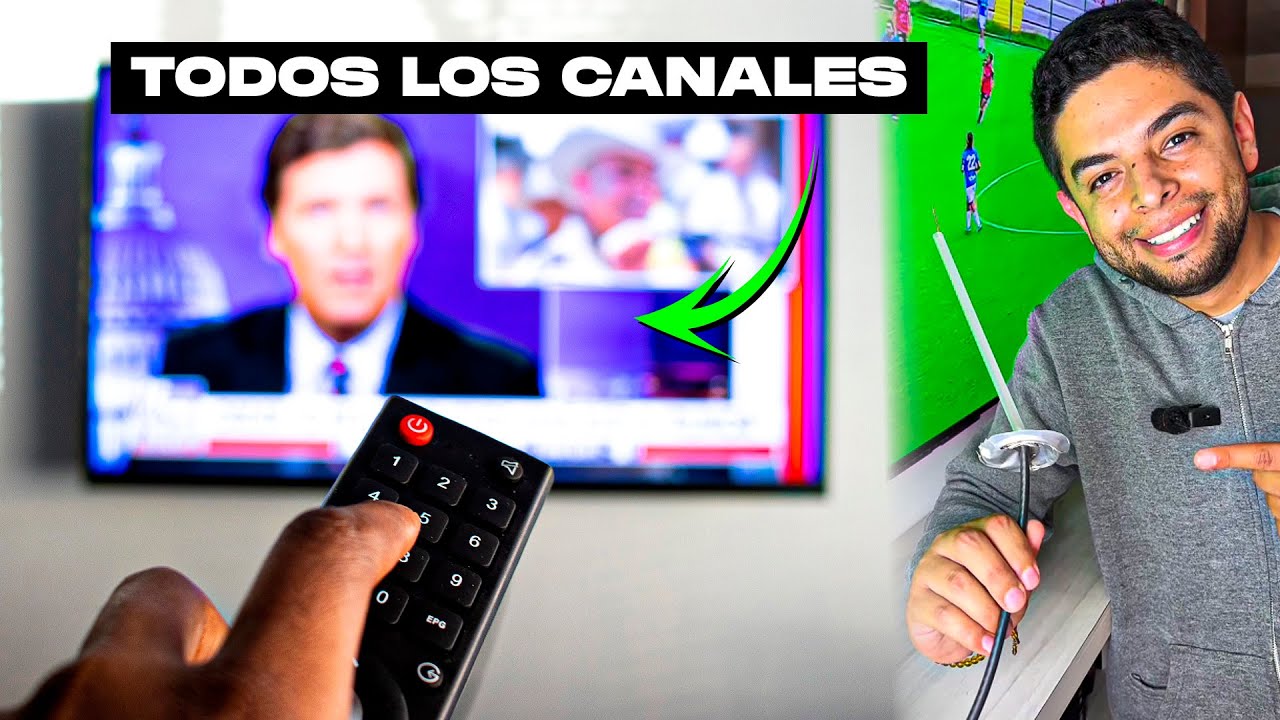 Como Hacer Una Antena De Tv Que Capta Muchos Canales 📺