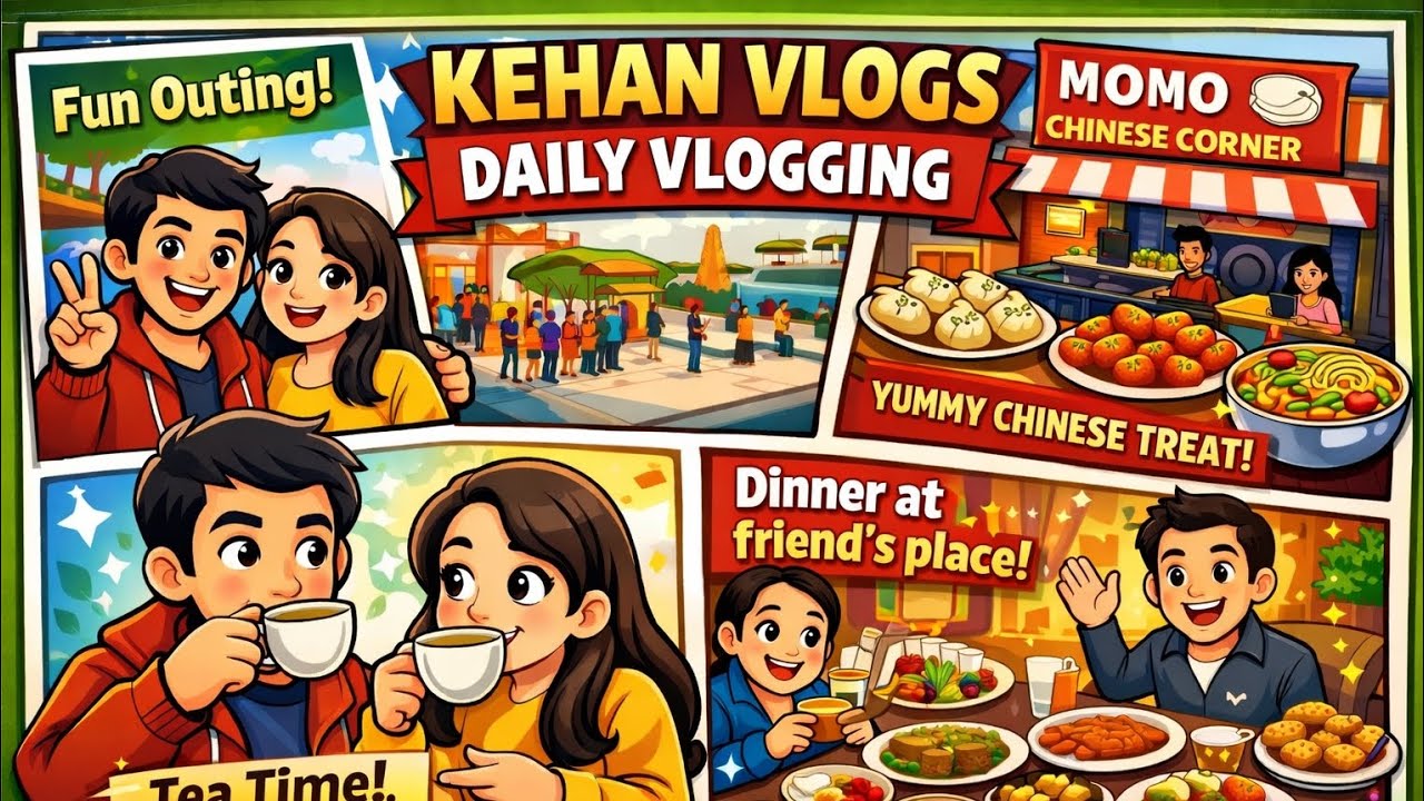 A Full Day of Fun, Food & Friends | Momo Chinese Corner, Tea Time & Dawat |VLOG NO 5