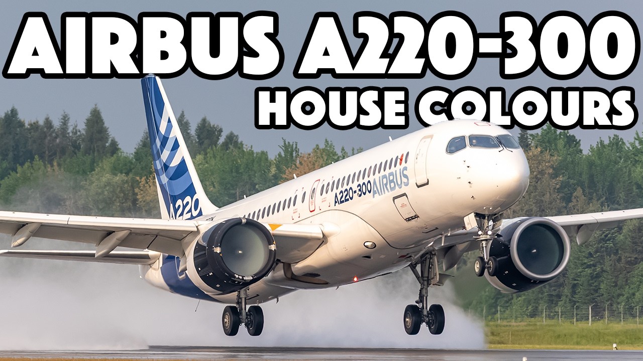 HOUSE COLOURS! Airbus A220-300 wet runway testing in Trois-Rivières (YRQ/CYRQ)