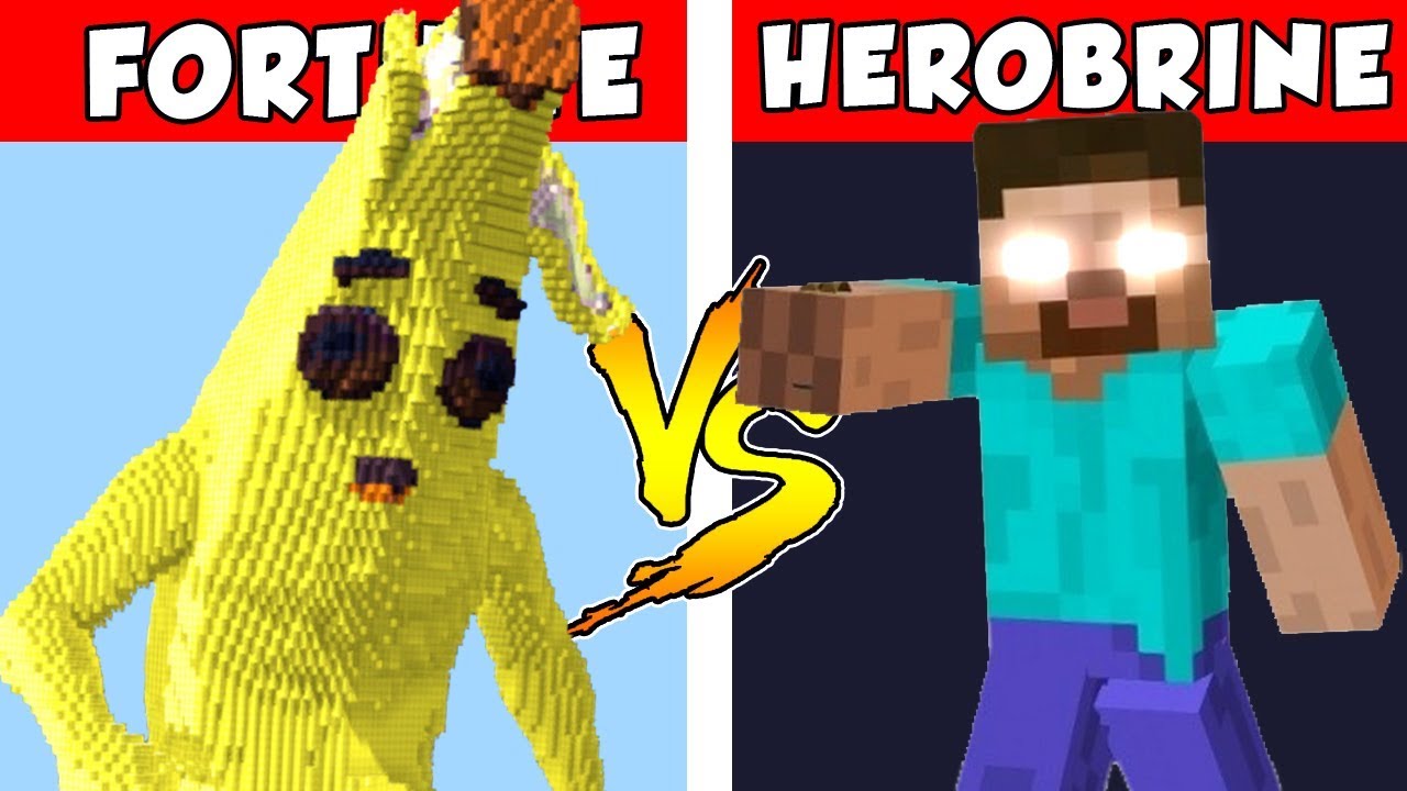 FORTNITE vs HEROBRINE – PvZ vs Minecraft vs Smash