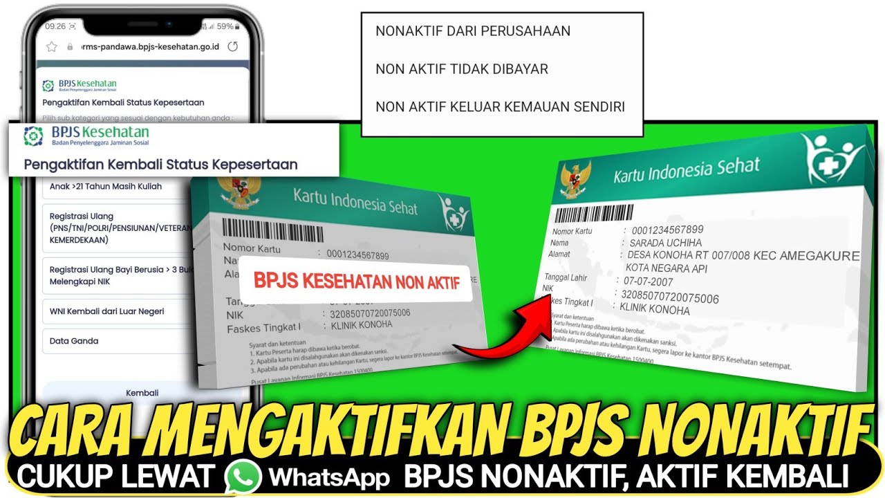 Как активировать неактивный BPJS Health онлайн
