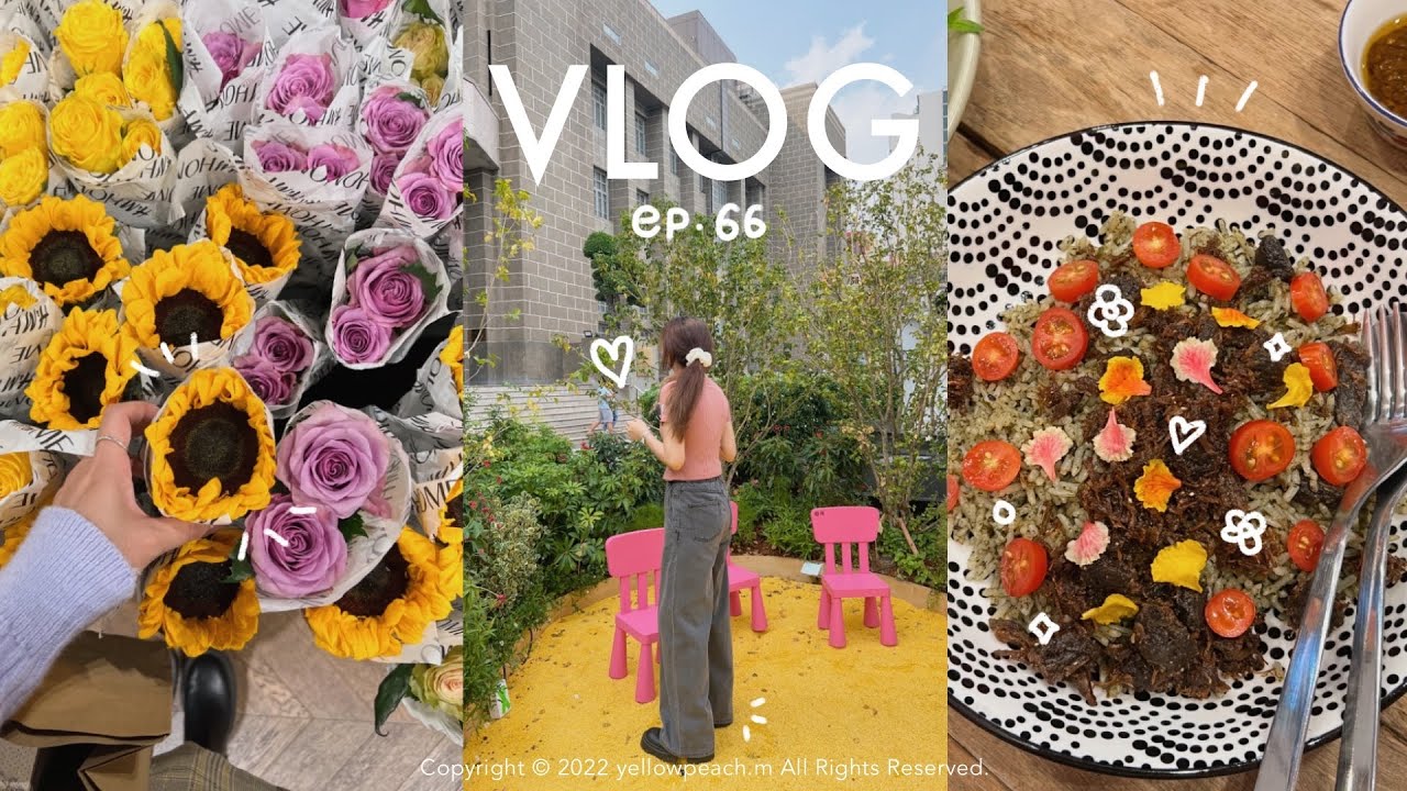 vlog ep.66🌻: cafe, Bangkok Design Week, ร้านตู้เย็น, Zara home, unboxing | yellowpeach.m