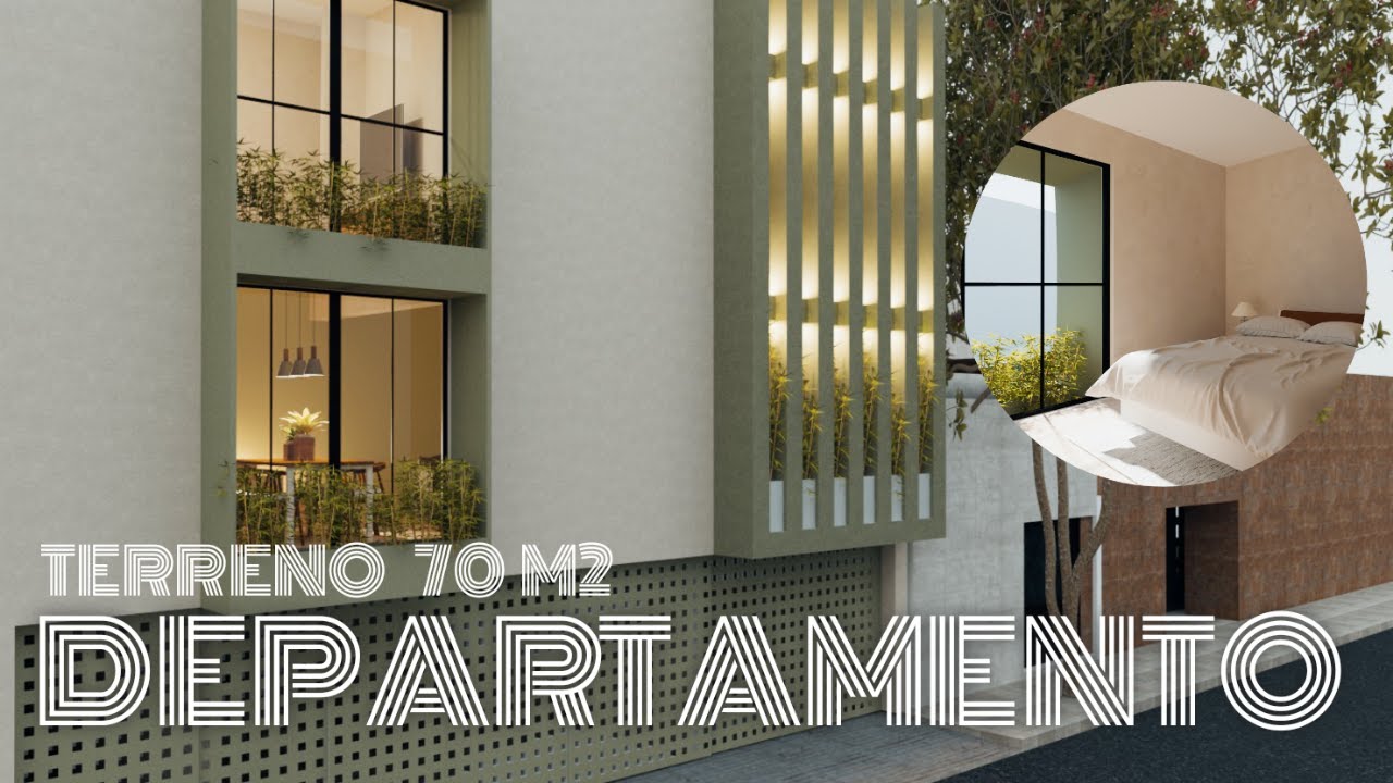 DISTRIBUCIÓN DEPARTAMENTO DE 105 M2 | EN TERRENO DE 70 M2