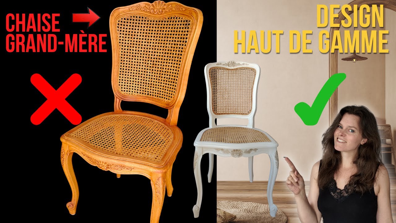 RELOOKING CHOC : J'ai transformé deux chaises merisier vernies en pièces de design (DIY Facile)