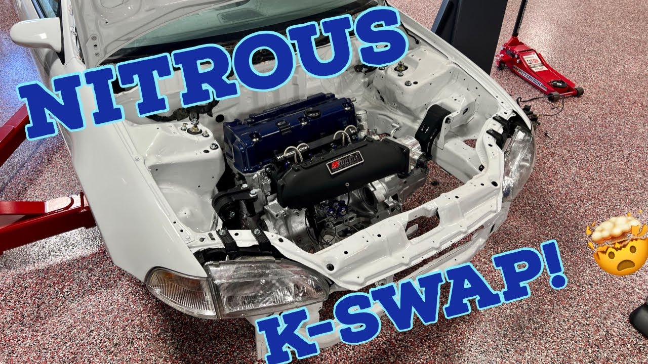K-Swap the WORLD! 🌍 Installing k20/k24 in our Nitrous Hatch! 🤟🏽