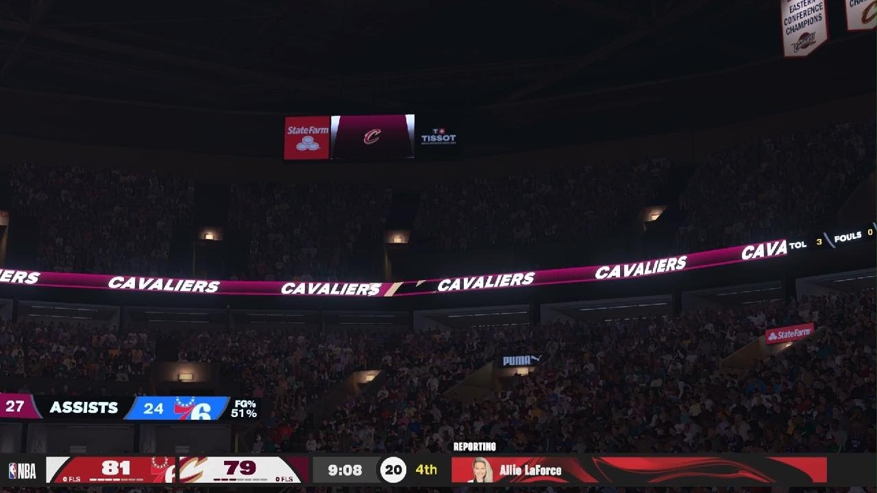 Cavs vs 6ers 4th Qtr