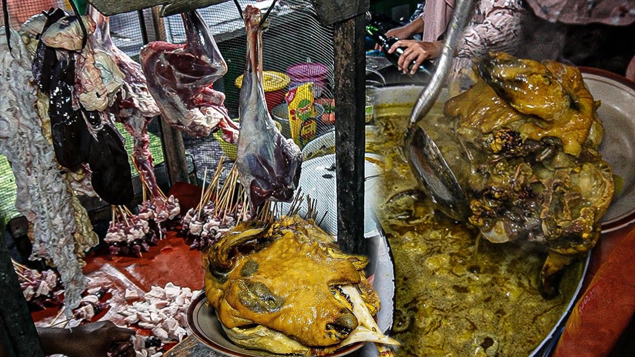 VIRAL DI LAMONGAN!!! GULE KEPALA KAMBING PALING MURAH, JUALANNYA DI POJOKAN PASAR