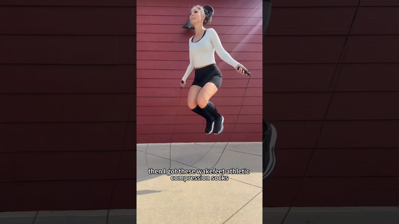 Compression socks that make jump rope actually fun? Wakefeet did it.🥳#socks #compressionsocks