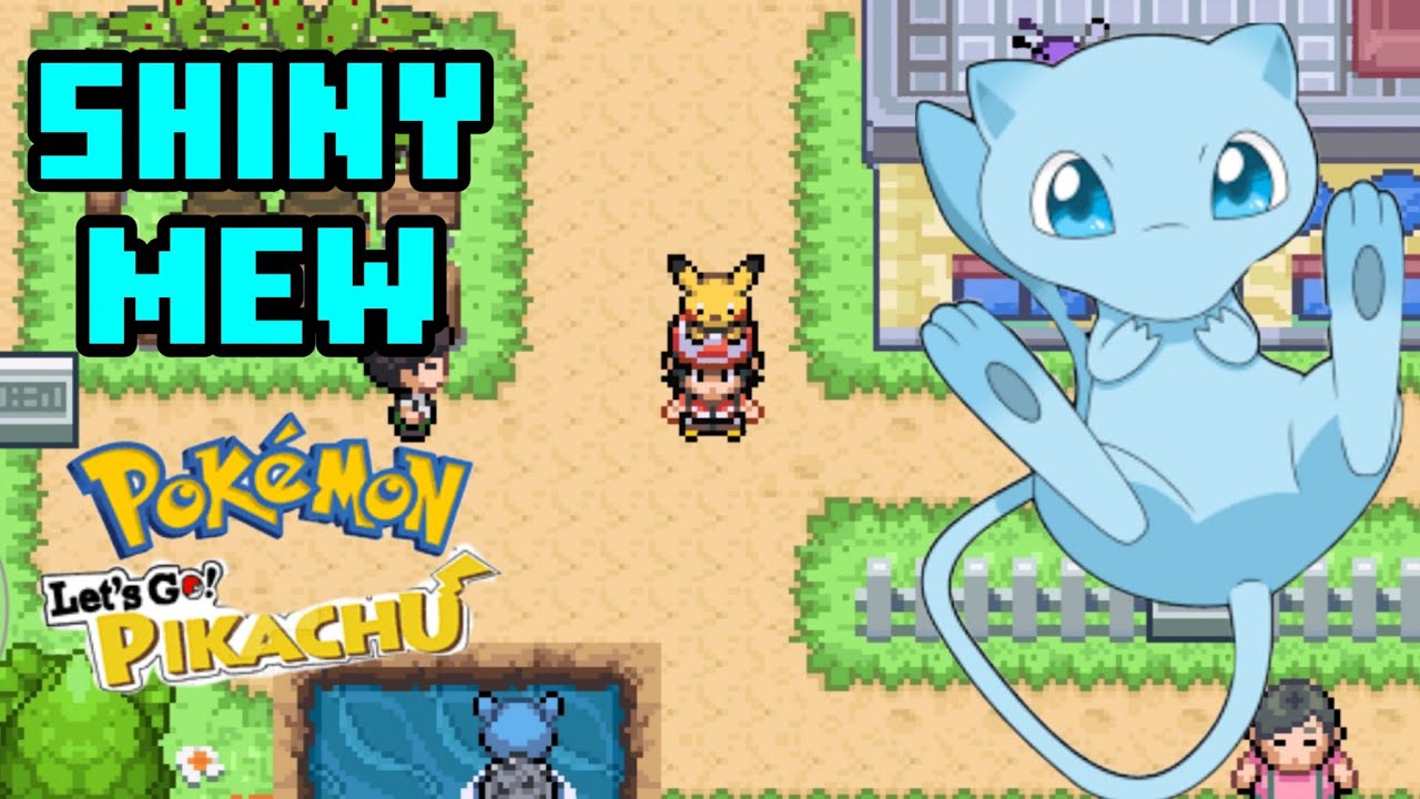 I catch a shiny mew in Pokemon let's go Pikachu GBA part 1