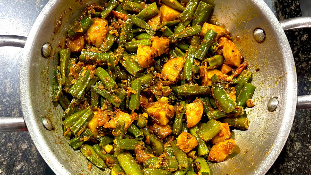मसालेदार आलू सेम फली की चटपटी सब्जी | Aloo sem ki sabji | sem ki sabji | aloo sem fali ki sabji | 