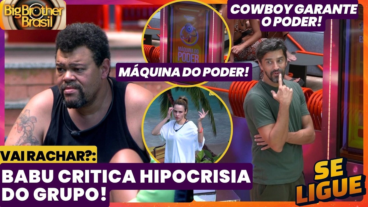 BBB 26 🔥 Máquina do PODER! Cowboy pega a caixa certa! Babu critica hipocrisia do grupo! Ao Vivo