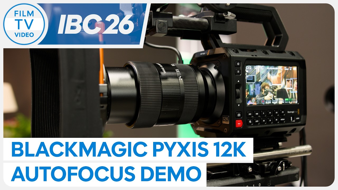 IBC26: Blackmagic Pyxis 12K autofocus demo