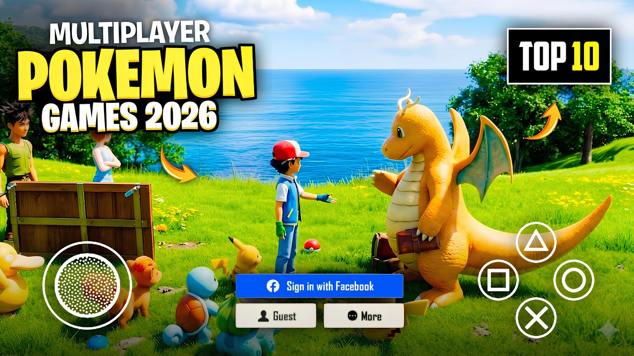 Top 10 New Pokemon Games for Android 2026 | Open World Multiplayer Pokemon Games for Android