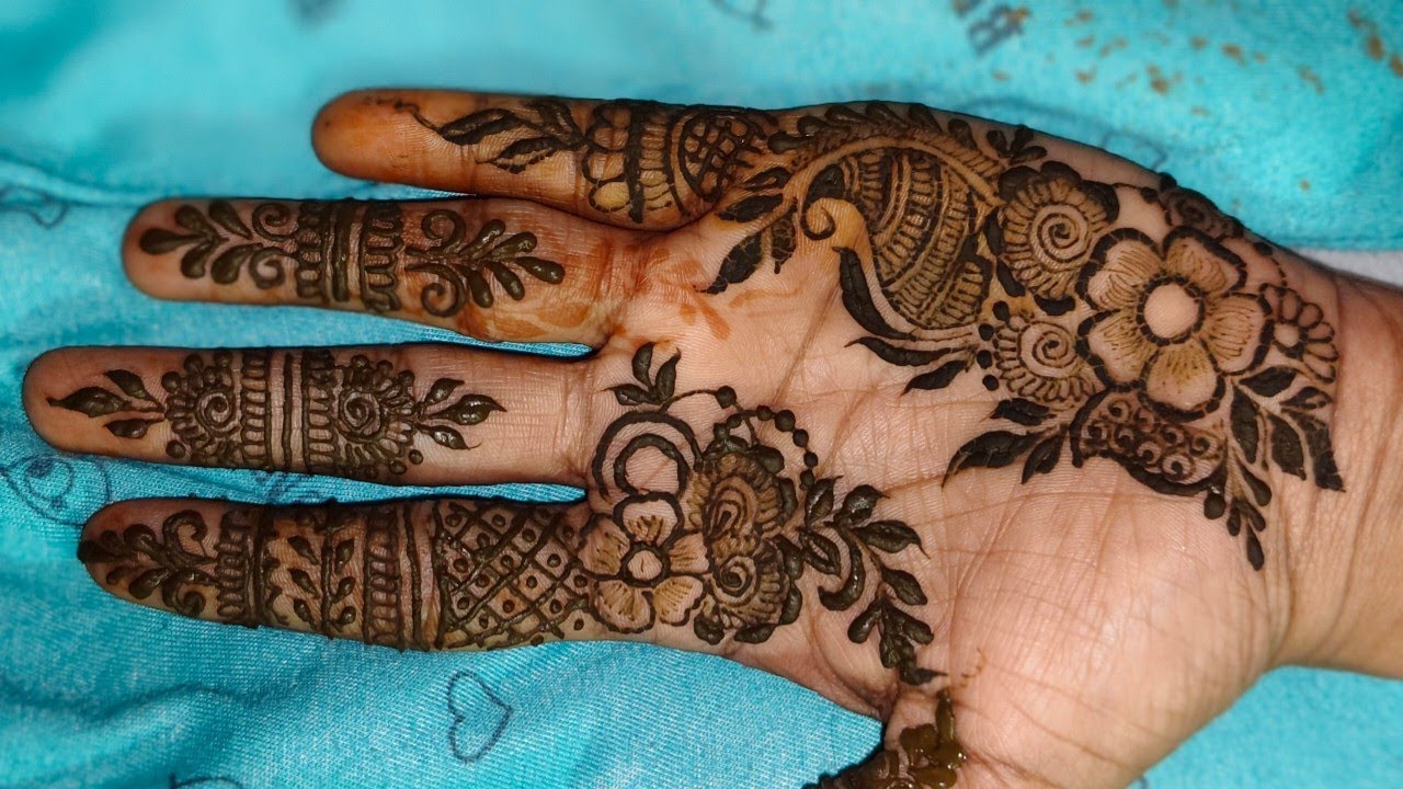 Beautiful ❤️ henna design 🌼💕#mahandi design 🔥#trending🙏👍