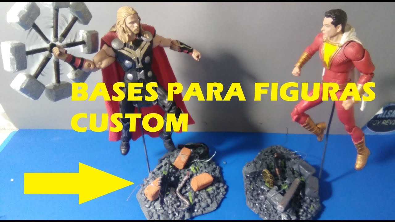 BASES PARA FIGURAS CUSTOM (DIY) MARVEL LEGENDS (FLIGHT STAND)