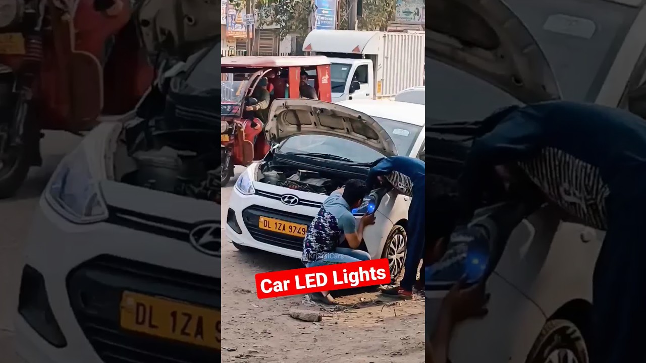 Car LED Head Light C6 installation 💯 #shorts #carhacks #viral #trending
