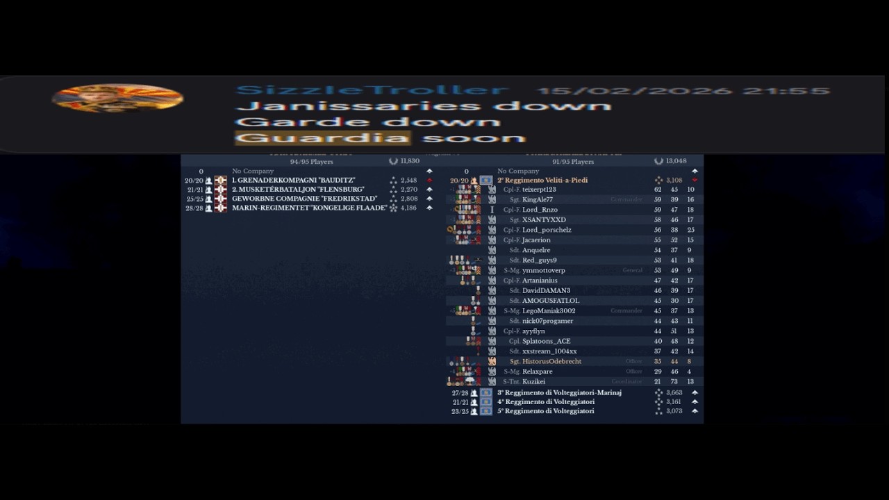 Guardia Reale VS Denmark