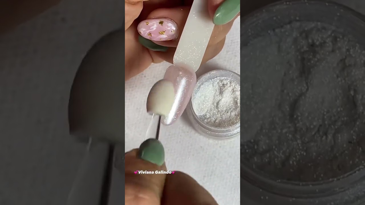 Efecto perlado en uñas 💅💅