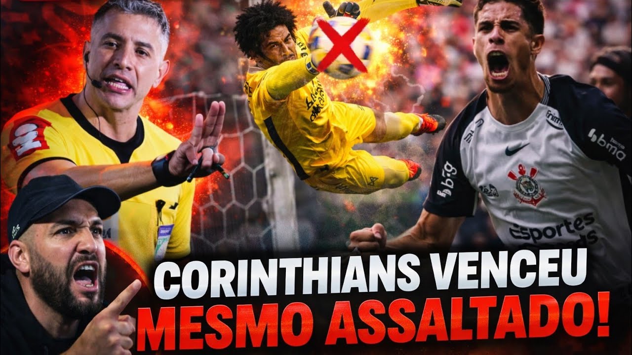 CORINTHIANS VENCE O BRAGANTINO 2x0 MESMO SENDO ASSALTADO! 