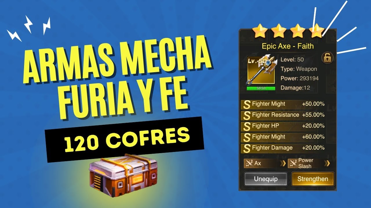 Armas Mecha Furia y Fe - Last Shelter Survival