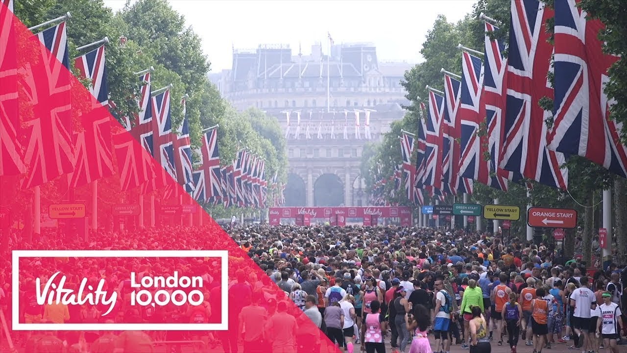 10KM London Vitality 10,000 Race Treadmill Workout Scenery | Virtual Run / Walk 45 MINS 4:30 m/km