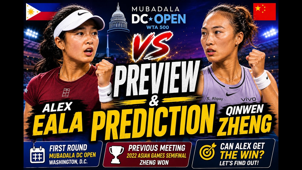 Match Preview & Prediction:  Alex Eala vs Qinwen Zheng | First Round 2026 Mubadala Open
