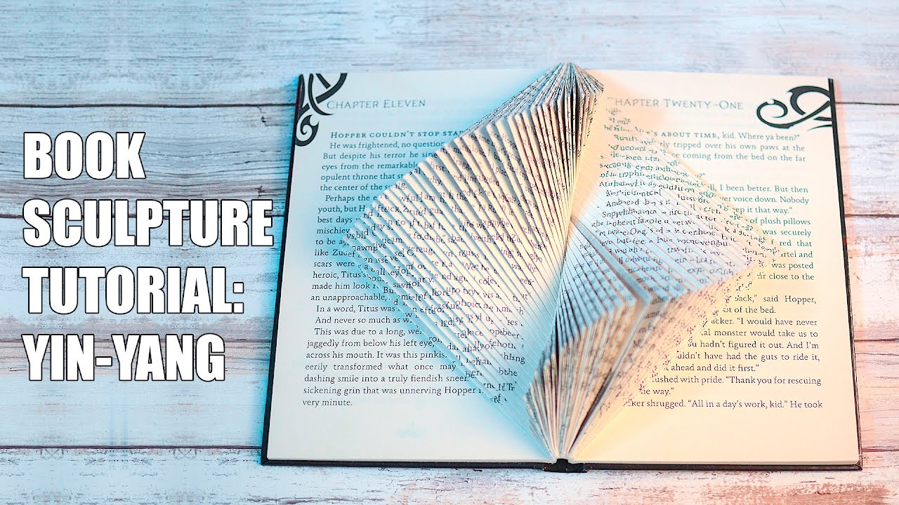 Book Sculpture Tutorial: The Yin Yang