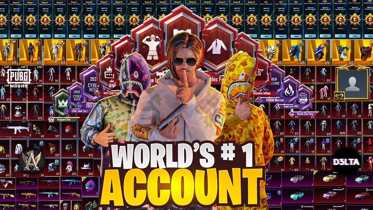World's NO1 Account ARDUZAI Inventory Show | King Of PUBG MOBILE | D3LTA NOMI