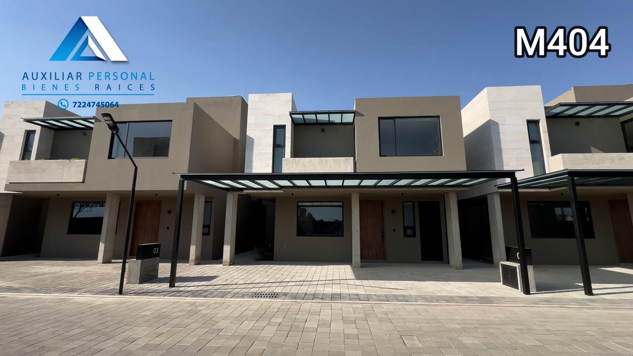 M404 ¿Buscas Comprar una Casa Nueva y Moderna en Metepec? Mira este Video.