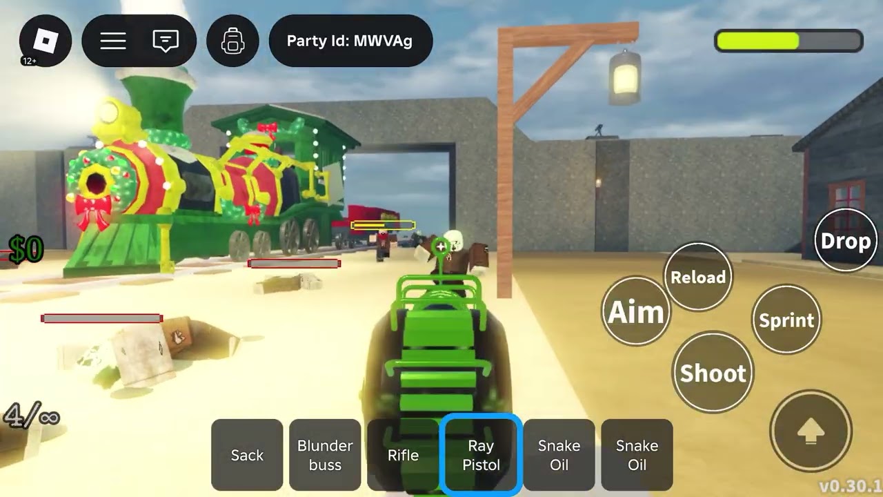 Roblox Dead Rail Secret Class Alien Outlaw Town on Bite Size 