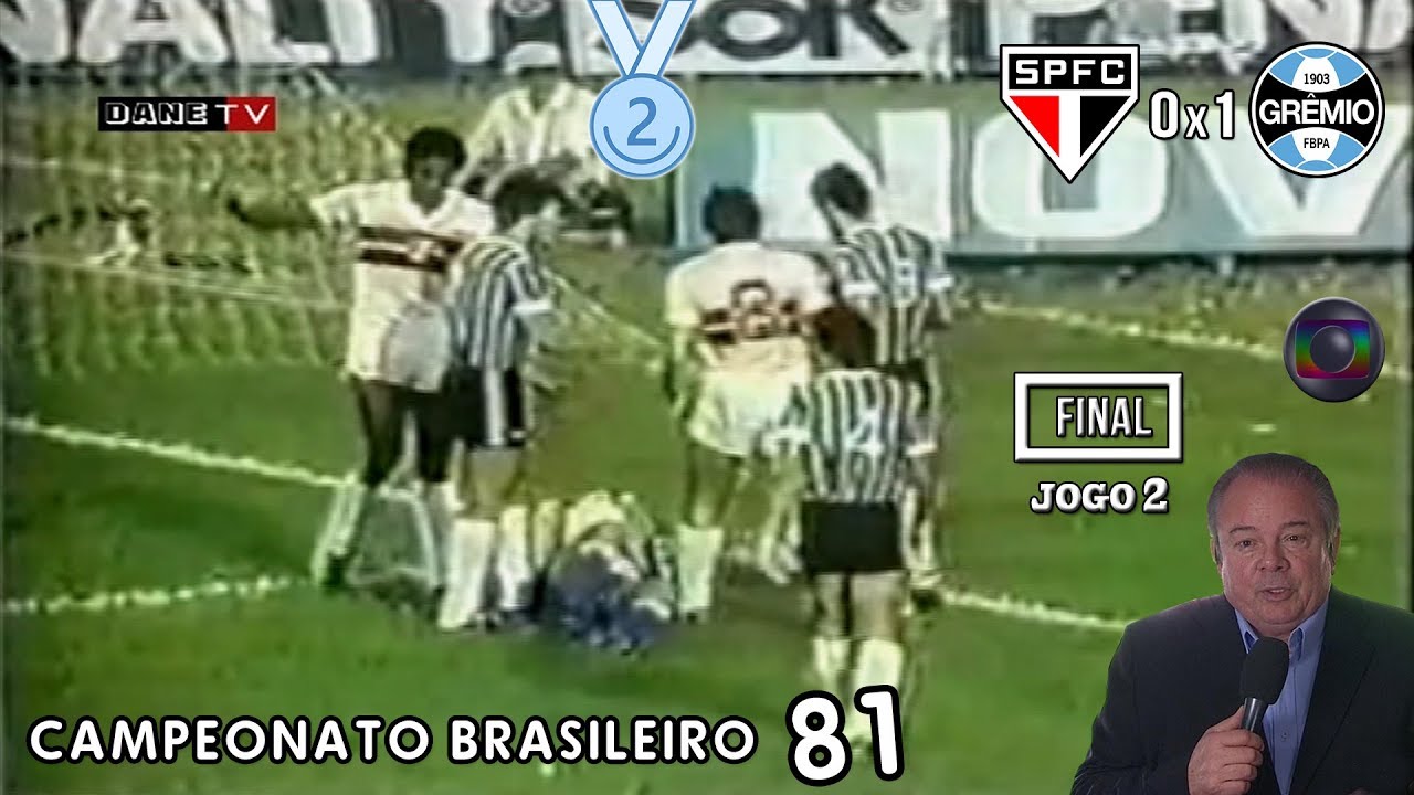 Brasileirão 1981 - São Paulo 0x1 Grêmio