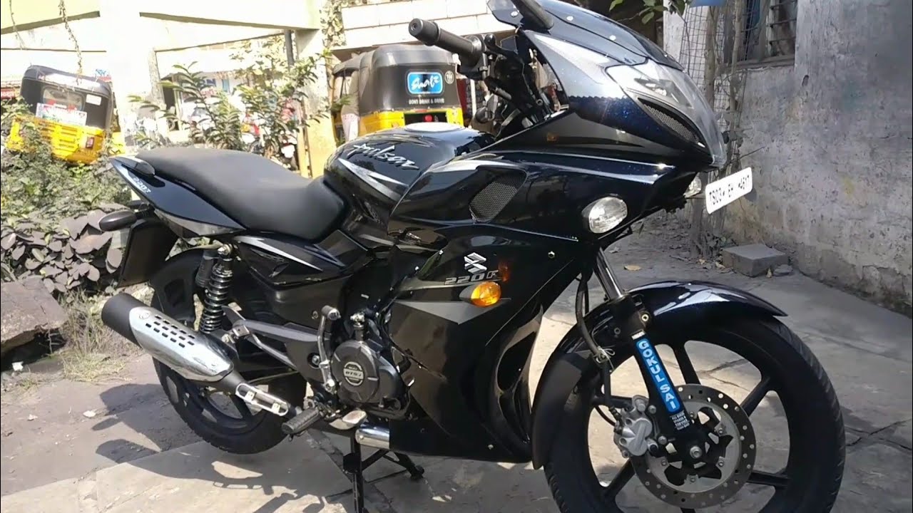 Pulsar 150 Modified to latest 220f black blue peral most attractive.
