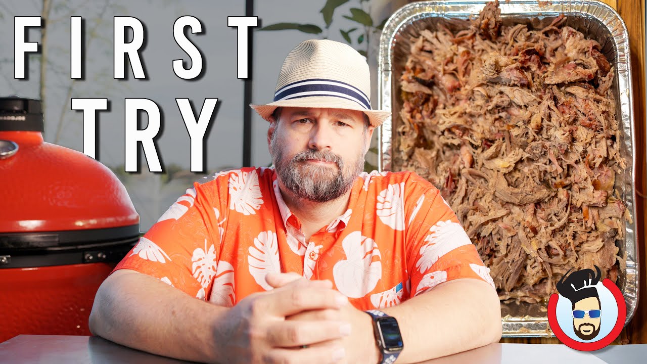 How hard is it to make Pulled Pork on a Kamado Joe? Dad's First TRY!