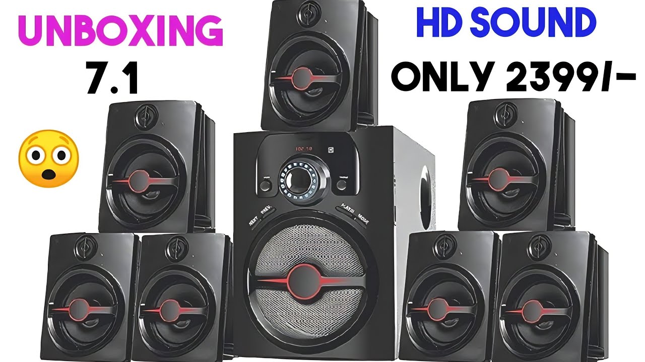 IKALL IK-4444 7.1 Bluetooth Multimedia HomeTheater with FM/Pen Drive/Aux Support Unboxing . Review